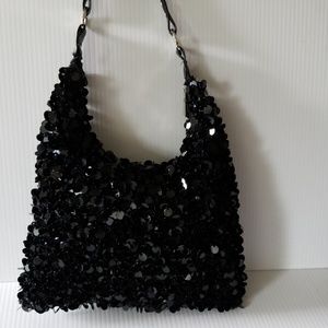 Beaded and large sequined bag (New)